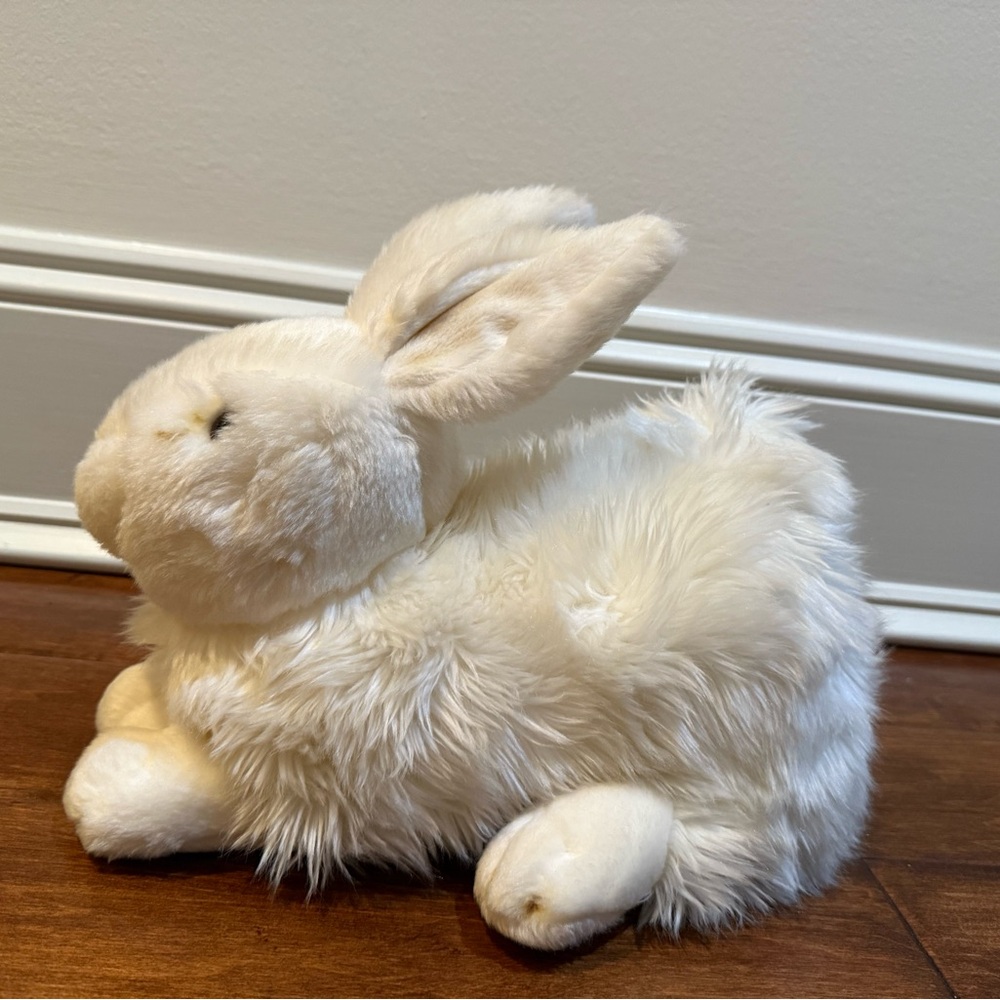 White Plush Rabbit Toy - Picture 2 of 8
